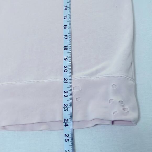 Zadig & Voltaire Destroyed Rock Sweatshirt Size S in Pink - Picture 9 of 13